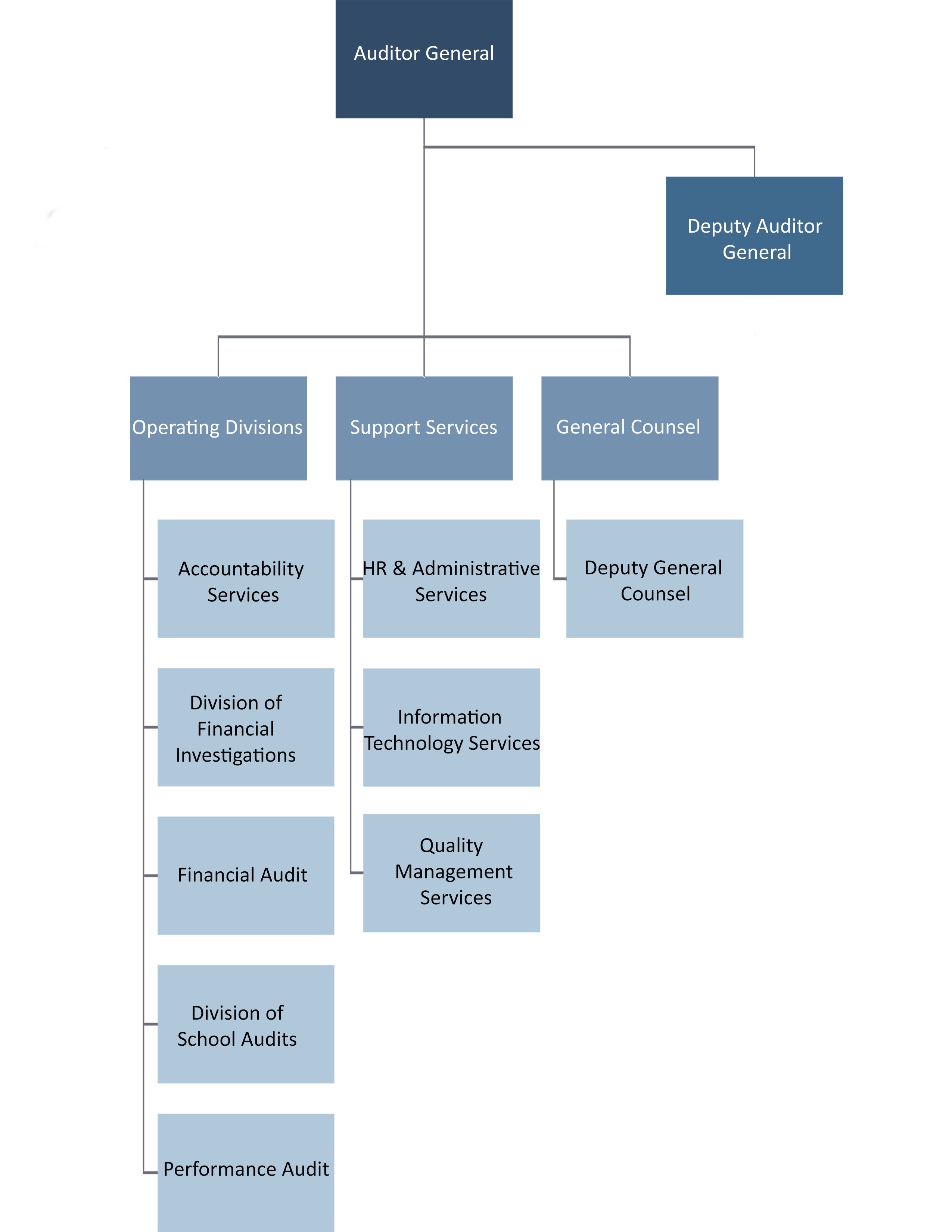 Picture of Arizona Auditor General position chart