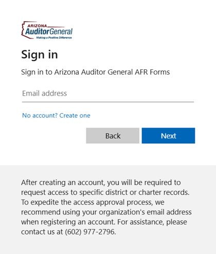 Sign In Page